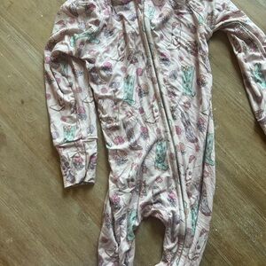 Kids One Piece Pajama - Pink Coastal Cowgirl